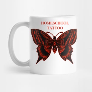 HomeSchoolTattoo (light red) Mug